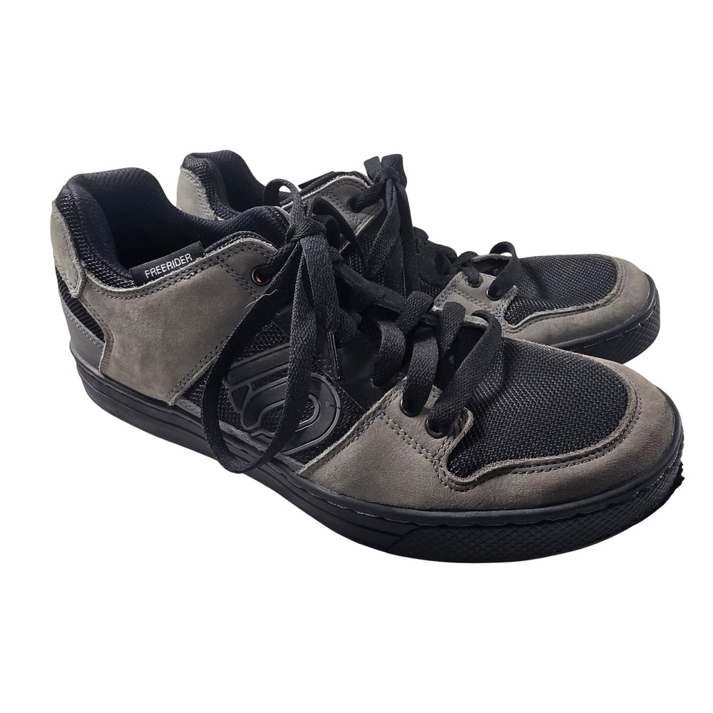 Adidas Five Ten Freerider Mountain Bike Shoes Men 10.5 Black Grey Stealth Rubber